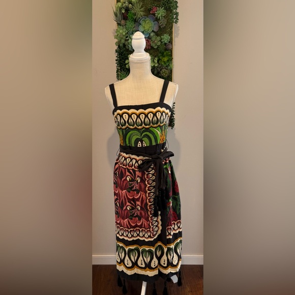 NWT Farm Rio Coconut Tree Flow midi dress - Picture 3 of 5